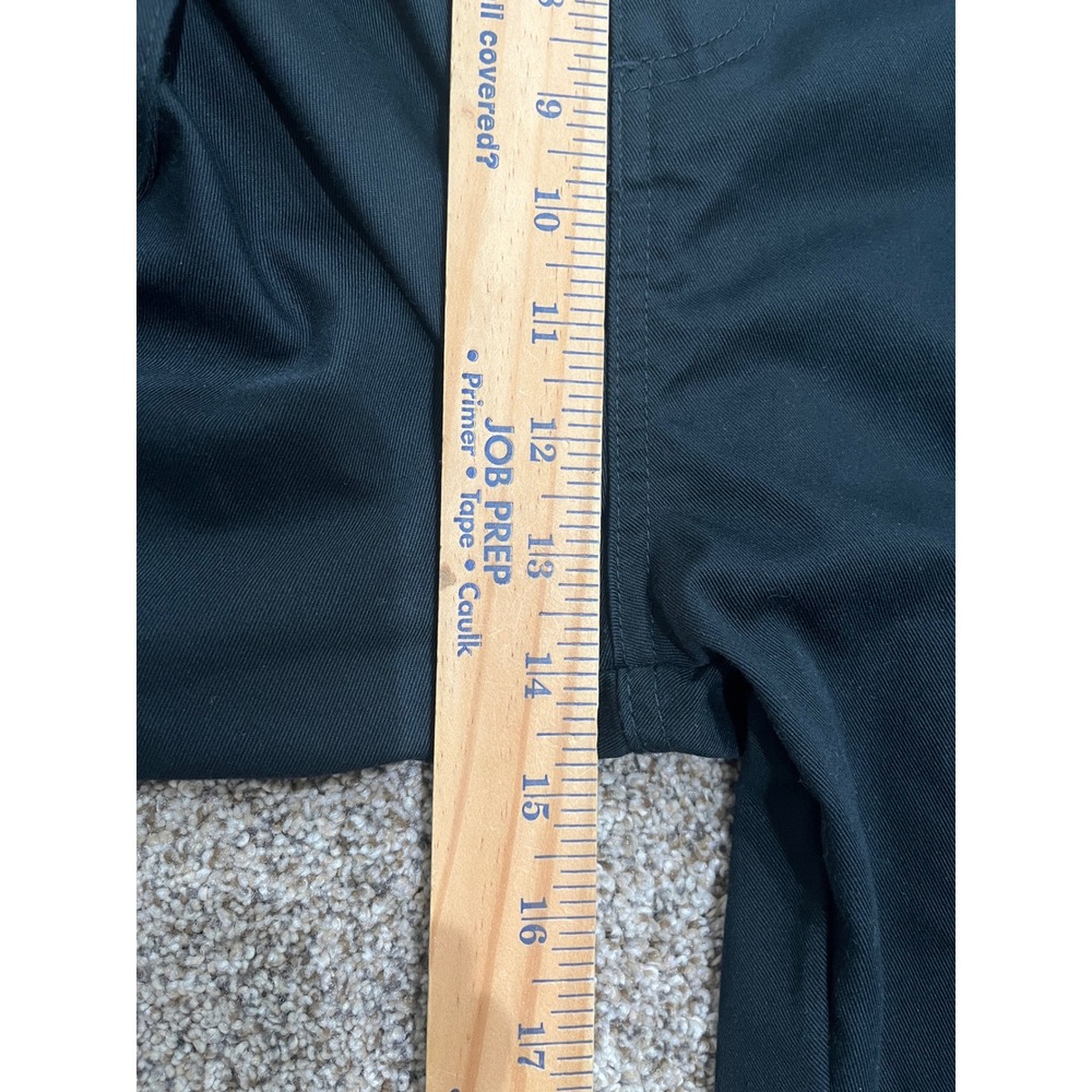 BoohooMAN Tall Relaxed Twill Carpenter Trousers Black Mens 40 - Picture 9 of 9